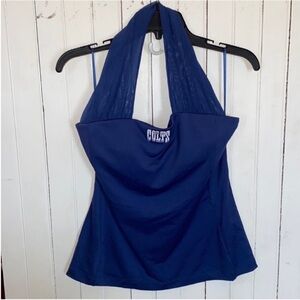 Indianapolis Colts NFL Halter Top Blue Size M